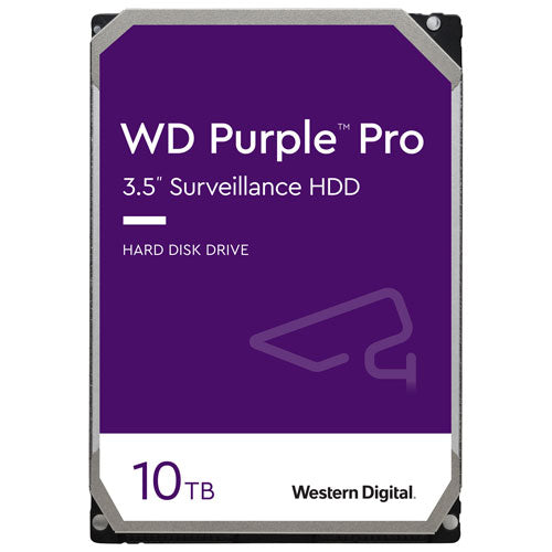 WD WD101PURP Purple Pro 3.5" Hard Drive for Conventional Magnetic Recording Method, 10 TB, SATA 6Gb/s