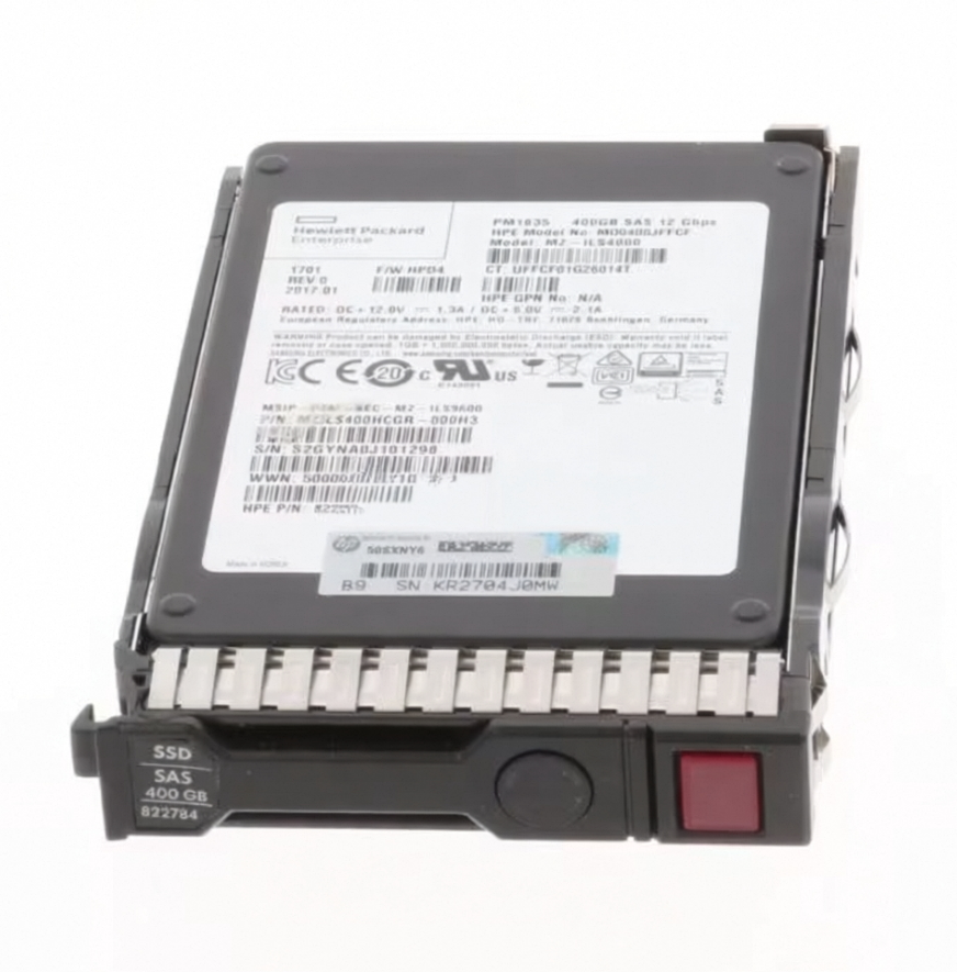 HP 822552-001 - HPE 400GB SAS 12G Mixed Use SFF SSD for G8-G10 Servers