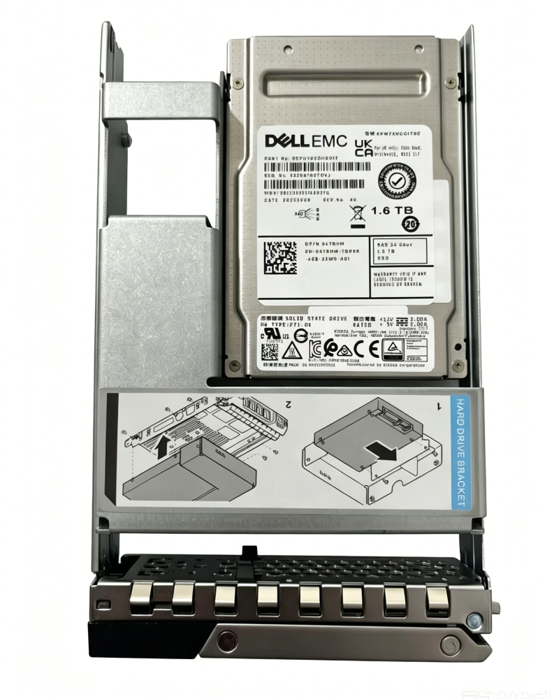 Dell 345-BGPN 1.6Tb OEM SAS-24Gbps Mixed Use 3DWPD 3.5Inch SSD