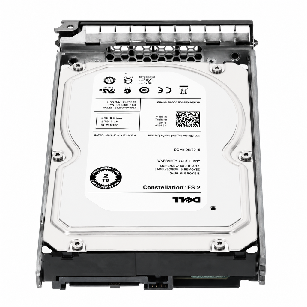 DELL 01H3H - 2TB 7.2K LFF SAS 6G HDD 01H3H